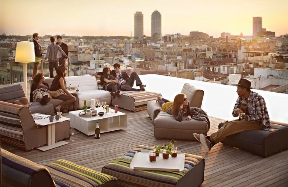 The Hotel Rooftop Terrace