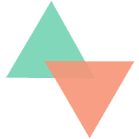 green and orange triangle